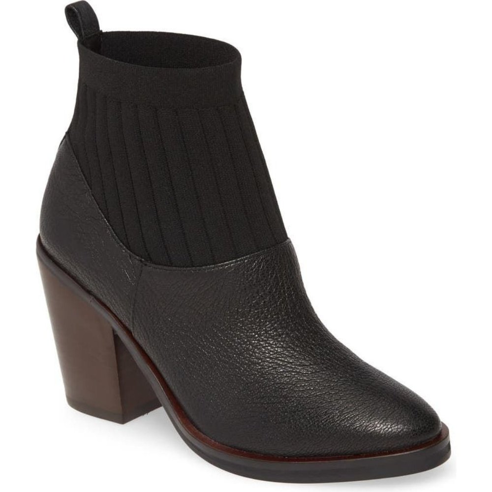Kelsi Dagger Boots Brooklyn Woodland Bootie Black Leather 8
